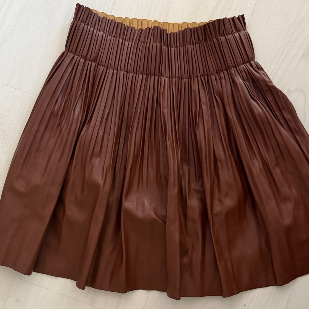 7 For All Mankind Chocolate A-Line Skirt